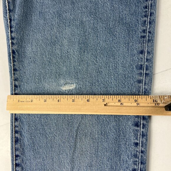 Y2K Levi's Jeans Women's Petite 32x26* 550 Relaxed Tapered Blue Denim Tag 12P M - Picture 13 of 16